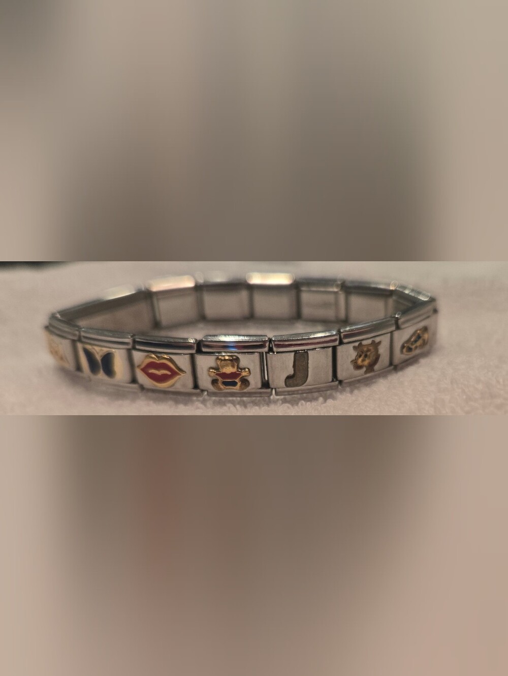 Y2k Stainless Steel Italian Charm Bracelet